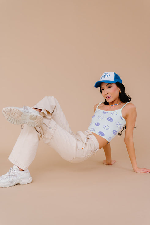 Good Days Smiley Tank // Mint